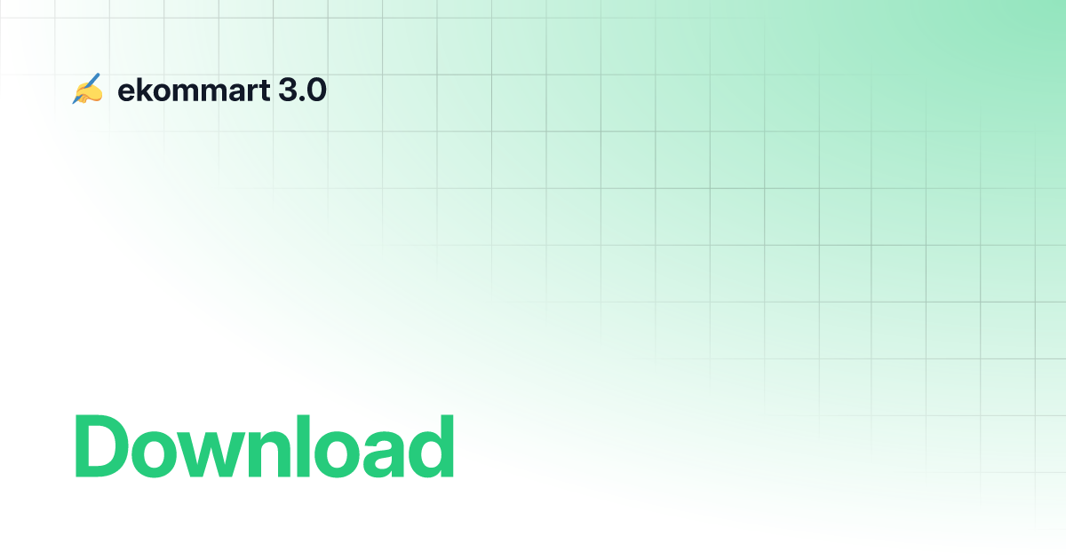 Download | ekommart 3.0